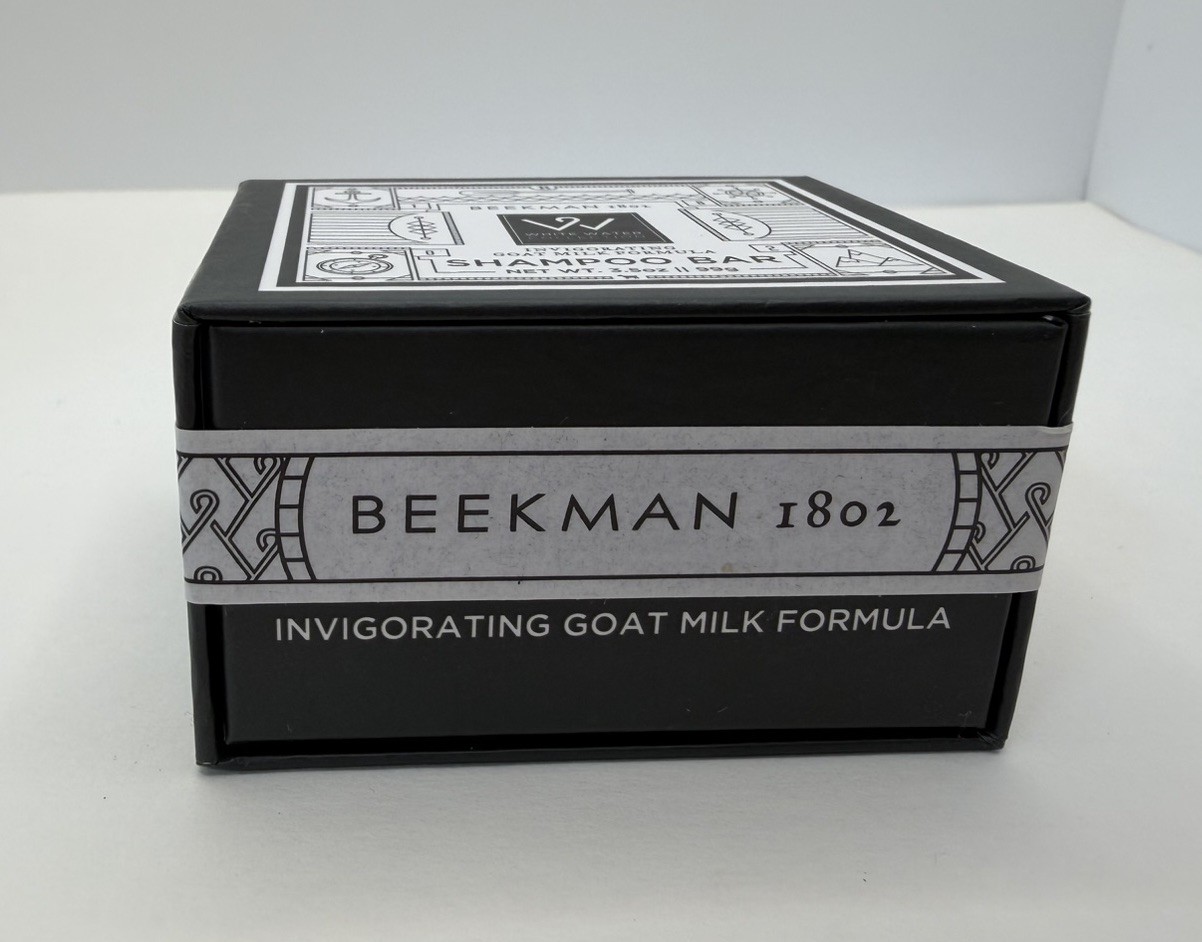 Beekman 1802 Hand Cut Shampoo Bar WHITE WATER Invigorating Goat Milk 3.5 oz NEW
