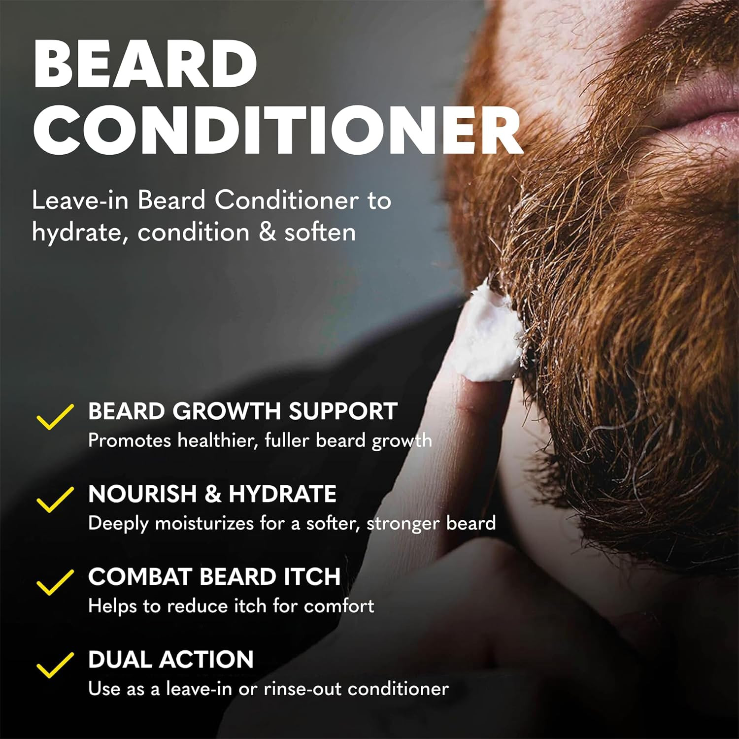 Beard Wash and Conditioner Set – Facial Hair Shampoo & Leave-In Conditioner for