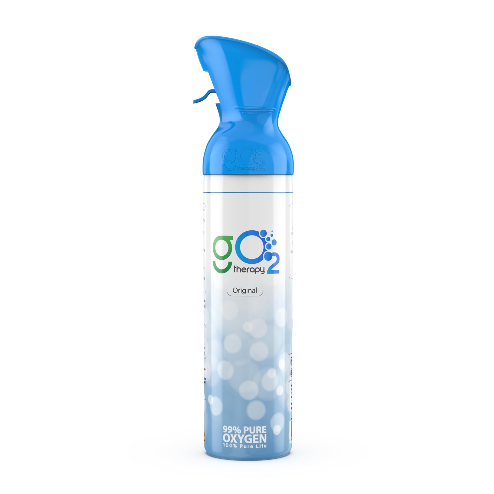 gO2Therapy – Up to 450 Inhalations, 12L | Portable Oxygen Canister with Mask
