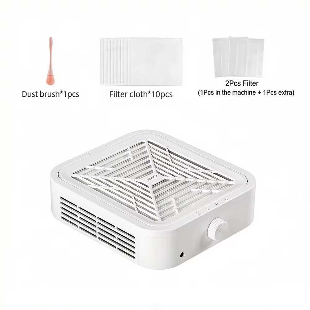 120W Turbine Brushless Nail Dust Collector Vacuum 25x22x7cm 10x8x3in 1.18kg