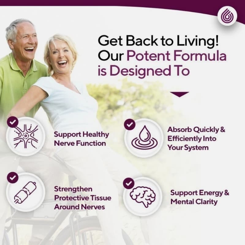 NERVE RENEW Advanced Nerve Support – with R-Alpha Lipoic Acid and Vitamin B