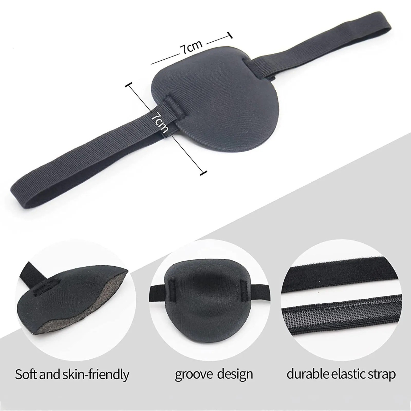 1PCS 3D Adjustable Eye Patches for Left or Right Eyes for Adults and Kids