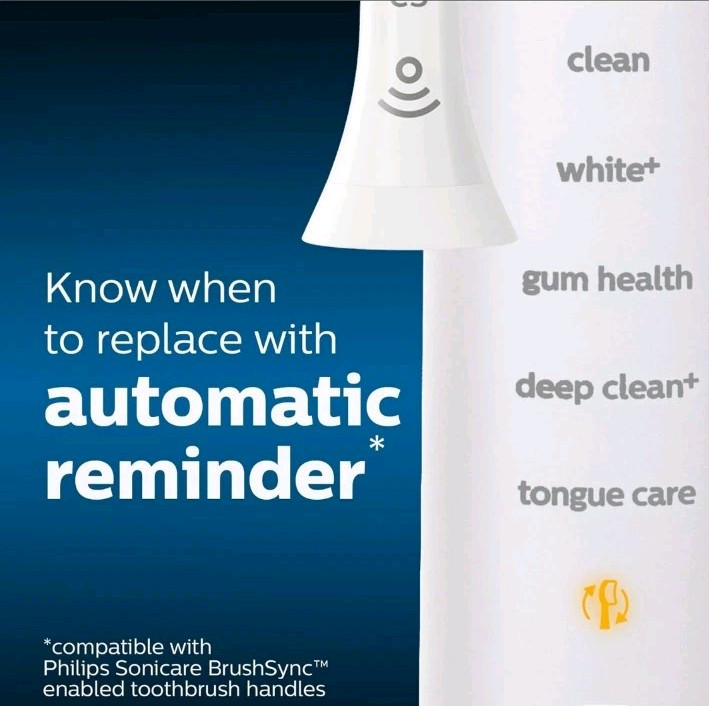 Philips Sonicare C2 Optimal Plaque Control Tooth Brush Replacement Heads 3pk