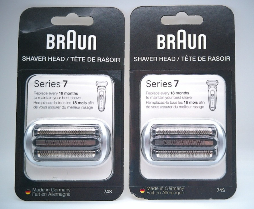 2PK- Braun Series 74S Series 7 Shaver Head Replacements, Made In Germany