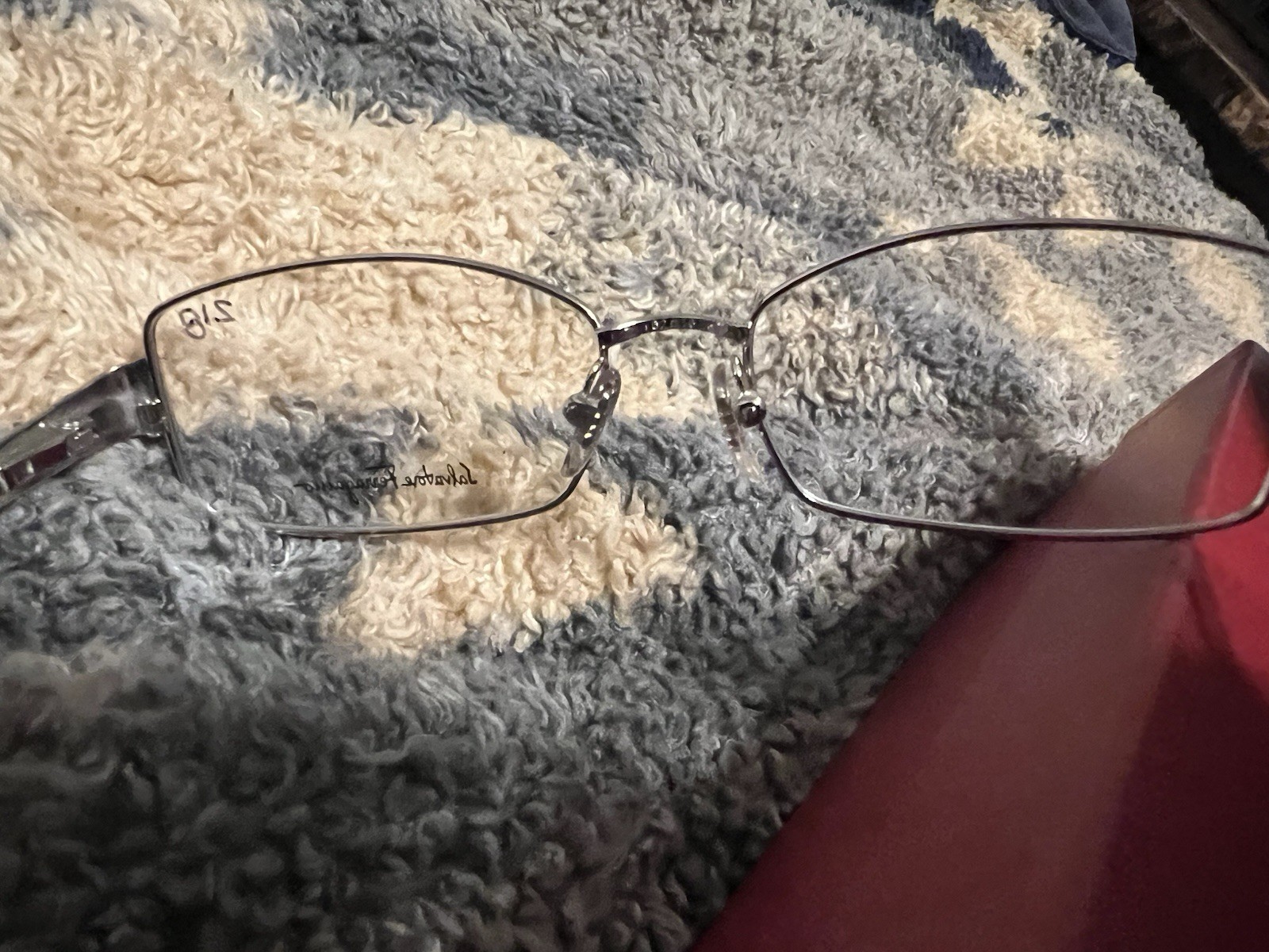 Salvatore Ferragamo 1760-B Eyeglasses Silver Metal Full Rim 51-16-135
