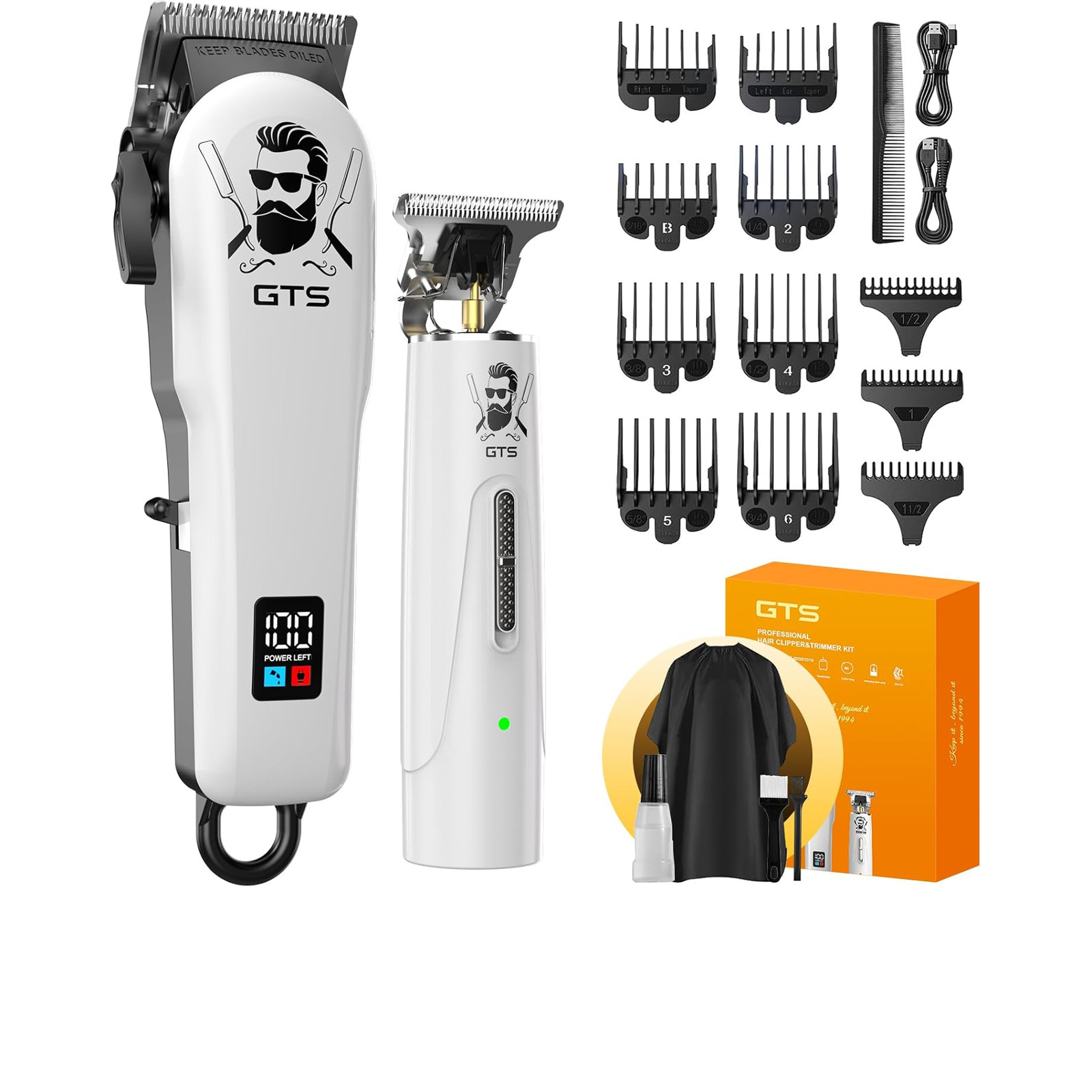 GTSPro Hair Clippers for Men, Clippers and Trimmers Set, Barber Electric Hair