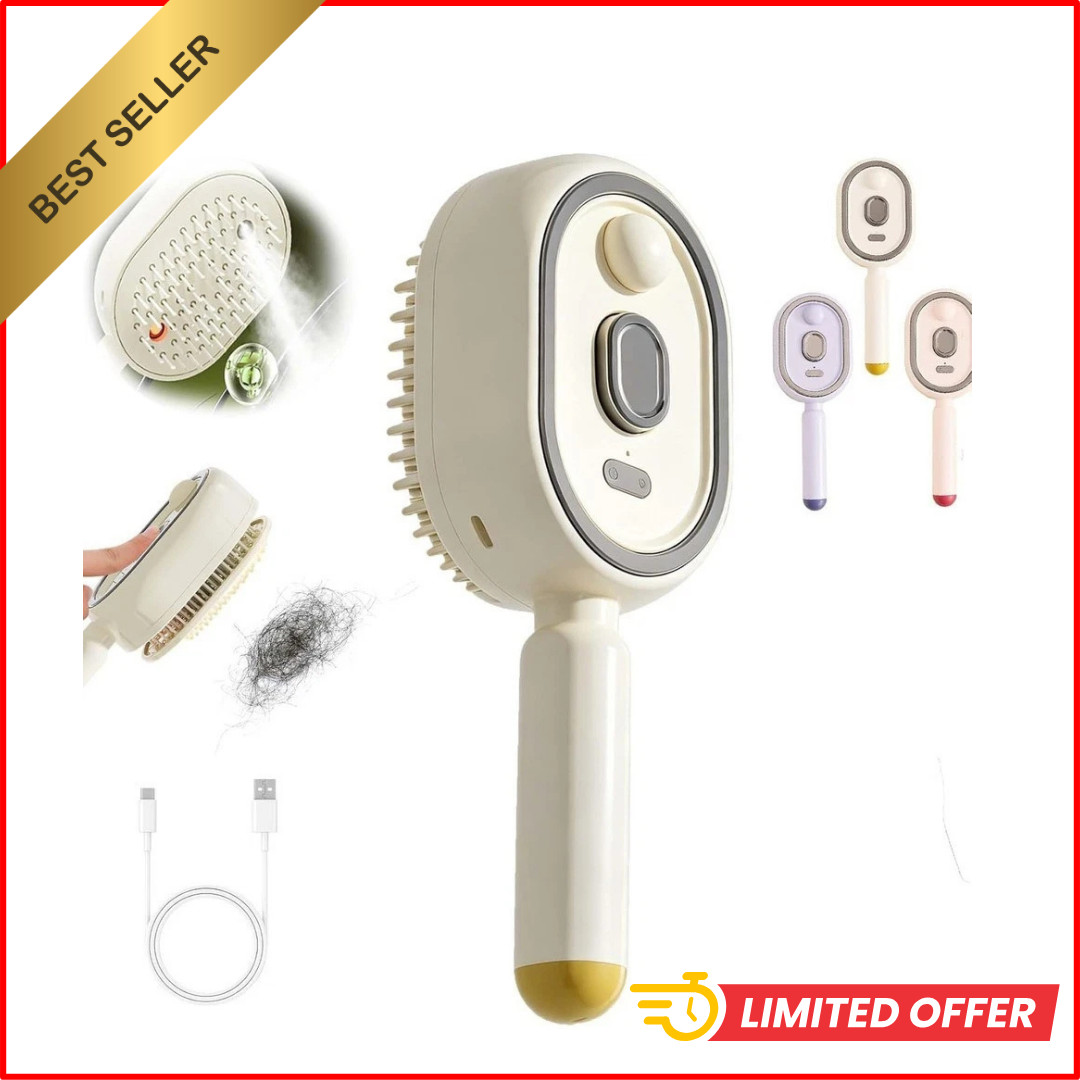2026 New Electric Steam Brush, Electric Steam Brushs for Hair, Rechargeable