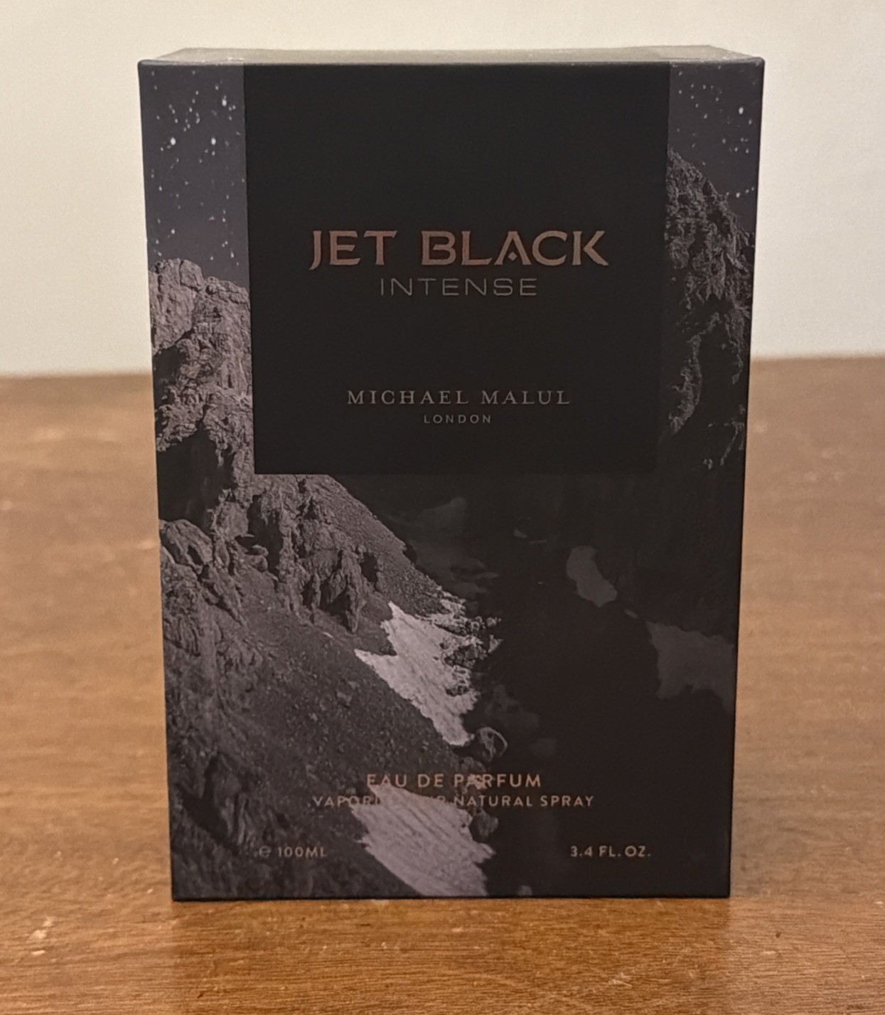Jet Black Intense by Michael Malul Eau De Parfum Spray 3.4oz 100ml New SEALED