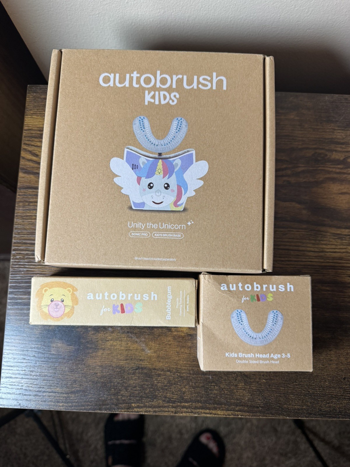 autobrush Sonic Pro Electric Toothbrush Rechargeable LED White child unicorn