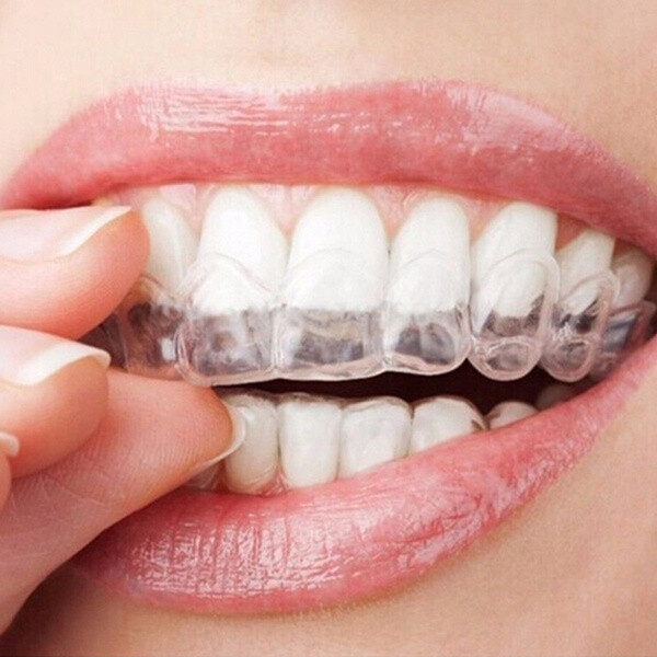 4pcs Thermoplastic Moldable Teeth Whitening Trays Mouth Guard Grinding Teeth