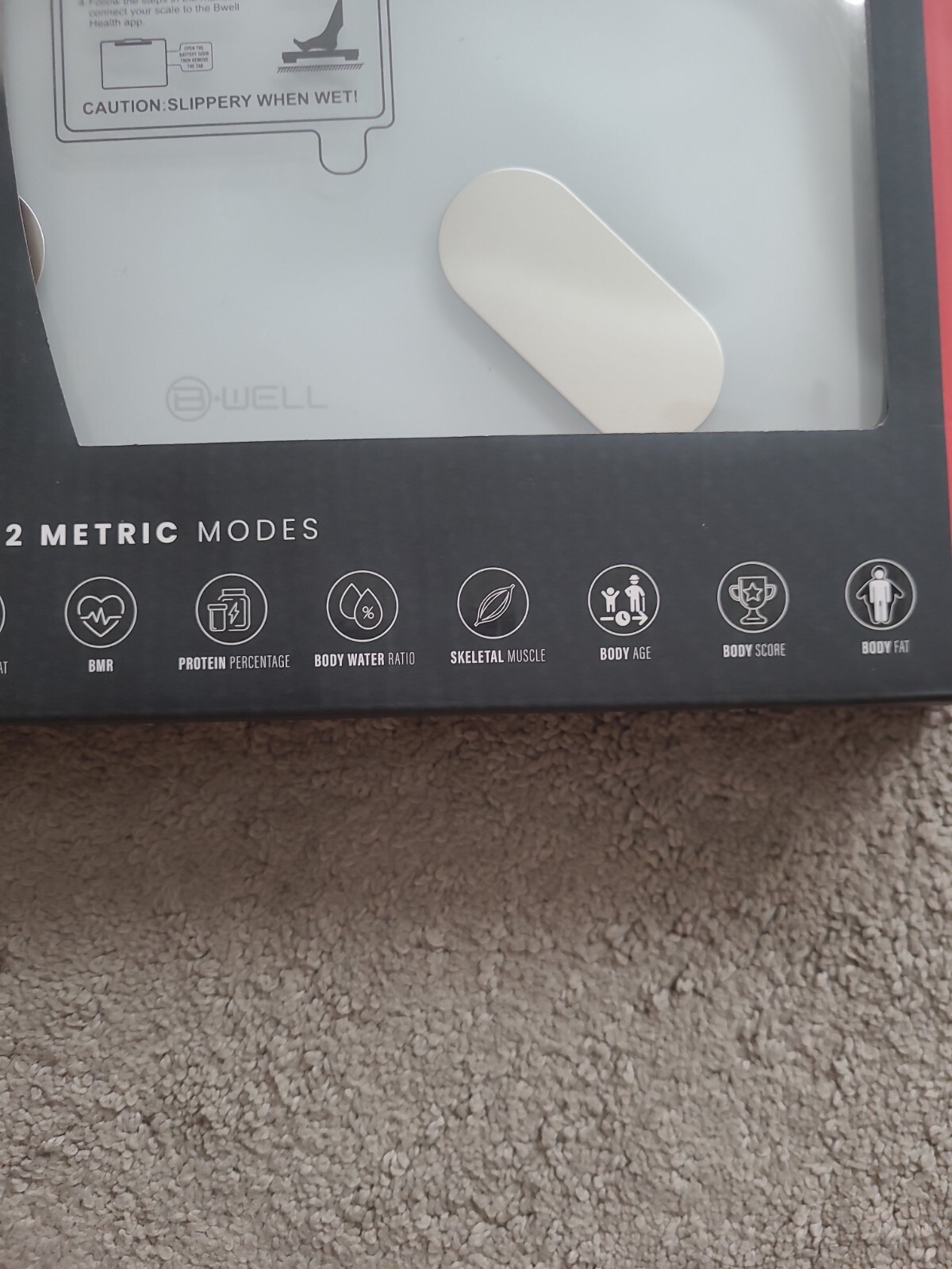 B Well Bluetooth Smart Scale Weight Scale LED Display Glass Platform