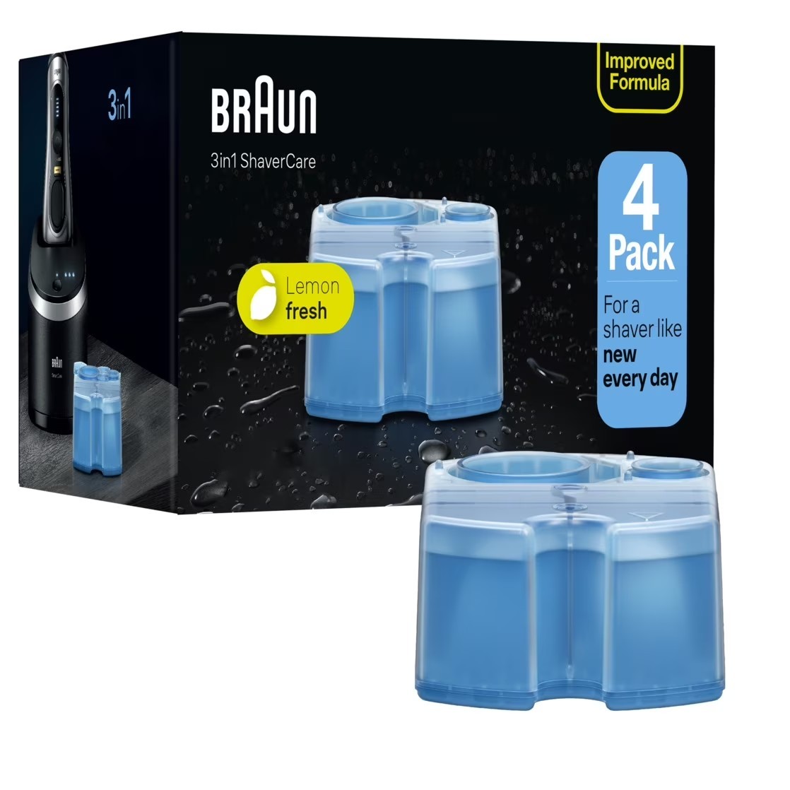 Braun Clean & Renew Refill Cartridges CCR – 22.8 fl oz (Pack of 4)