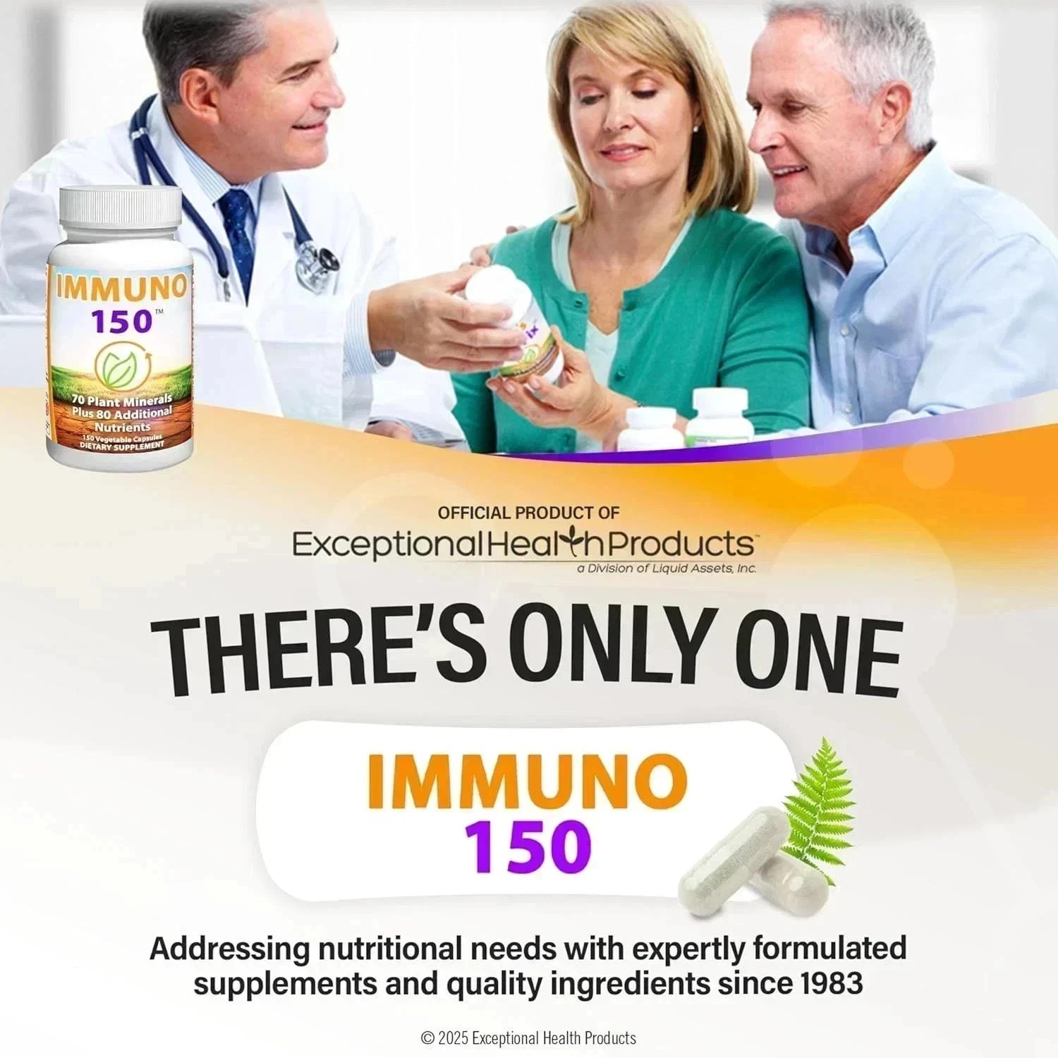 Immuno 150, Immune Support Supplement, Packed with 70 Plant Minerals