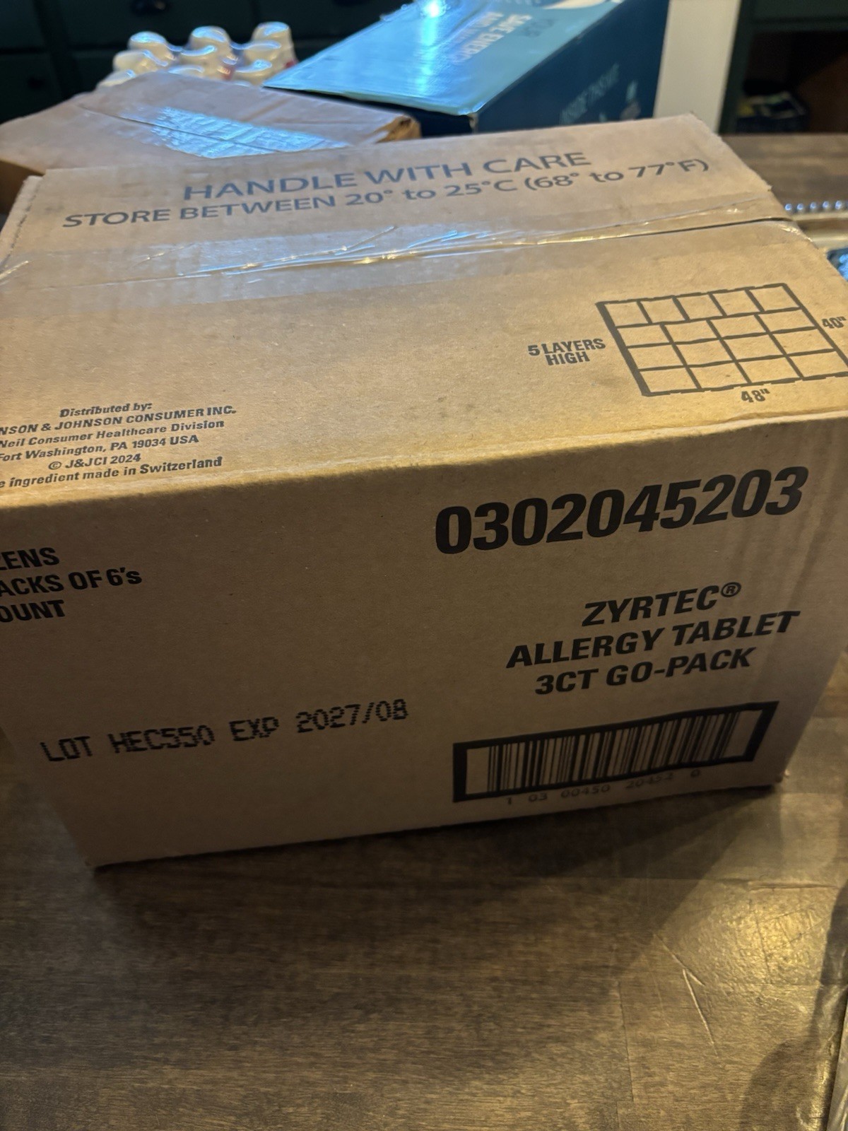 Zyrtec Cetirizine HCl 10 mg Allergy Relief Tablets 3 ct Go-PACK Adult