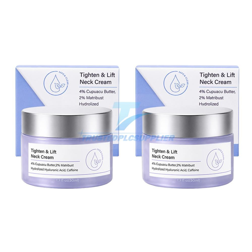 2PCS Tighten and Lift Neck Cream Firming Anti-Aging 1.7oz- Clinically Tested