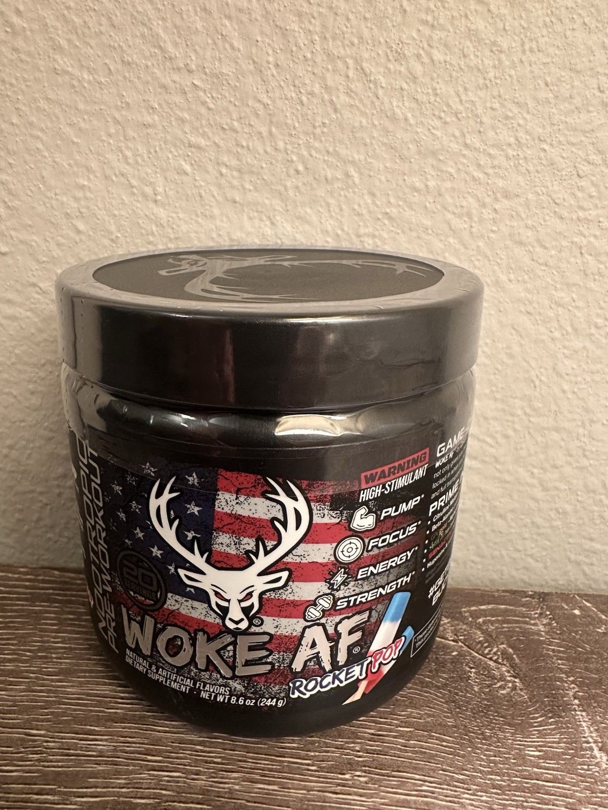 Bucked Up WOKE AF Pre-Workout – Rocket Pop Flavor (20 Servings)