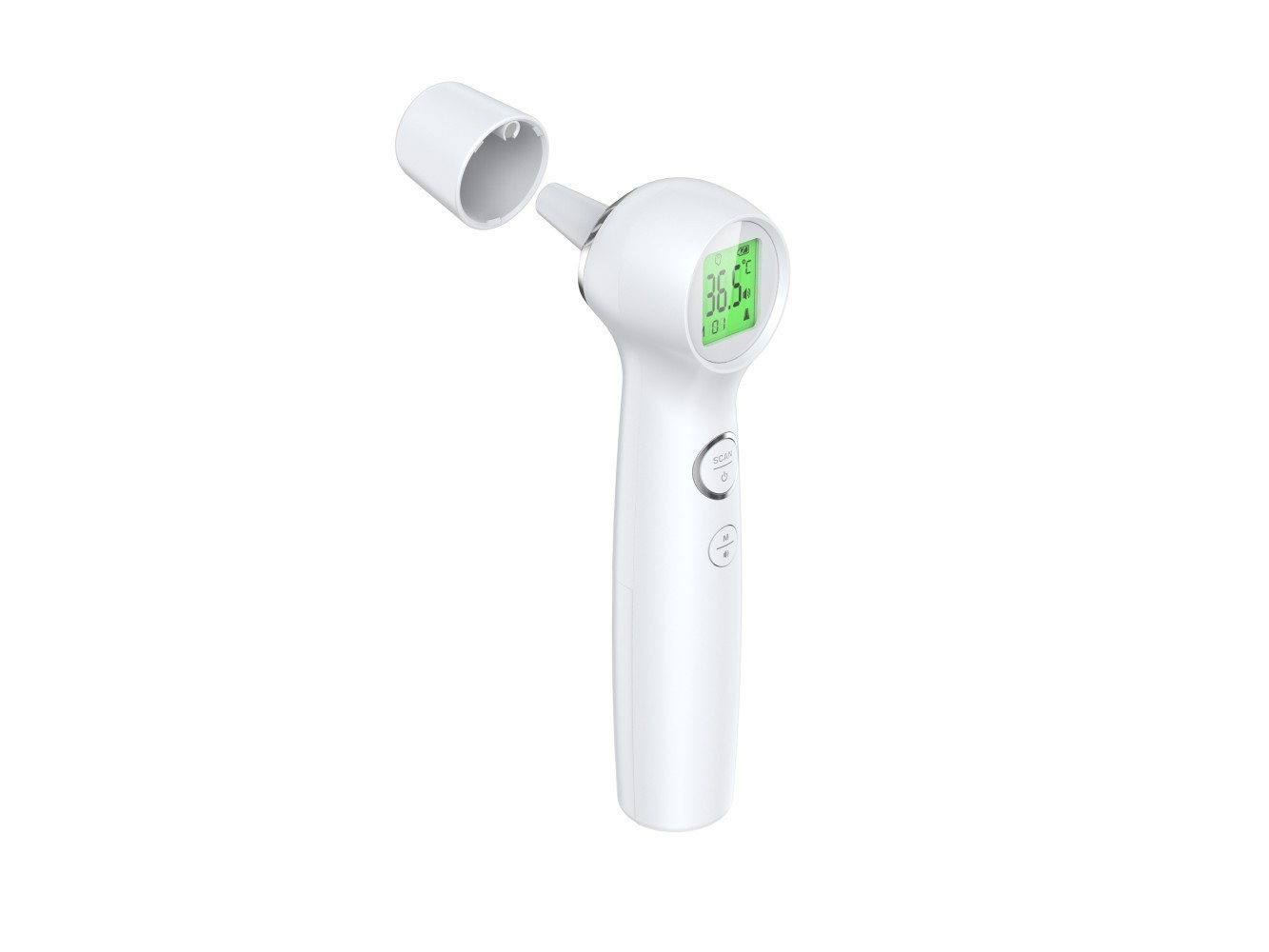 Forehead Ear Thermometer Fever Alarm Memory Recall for Accurate Reading Kids US