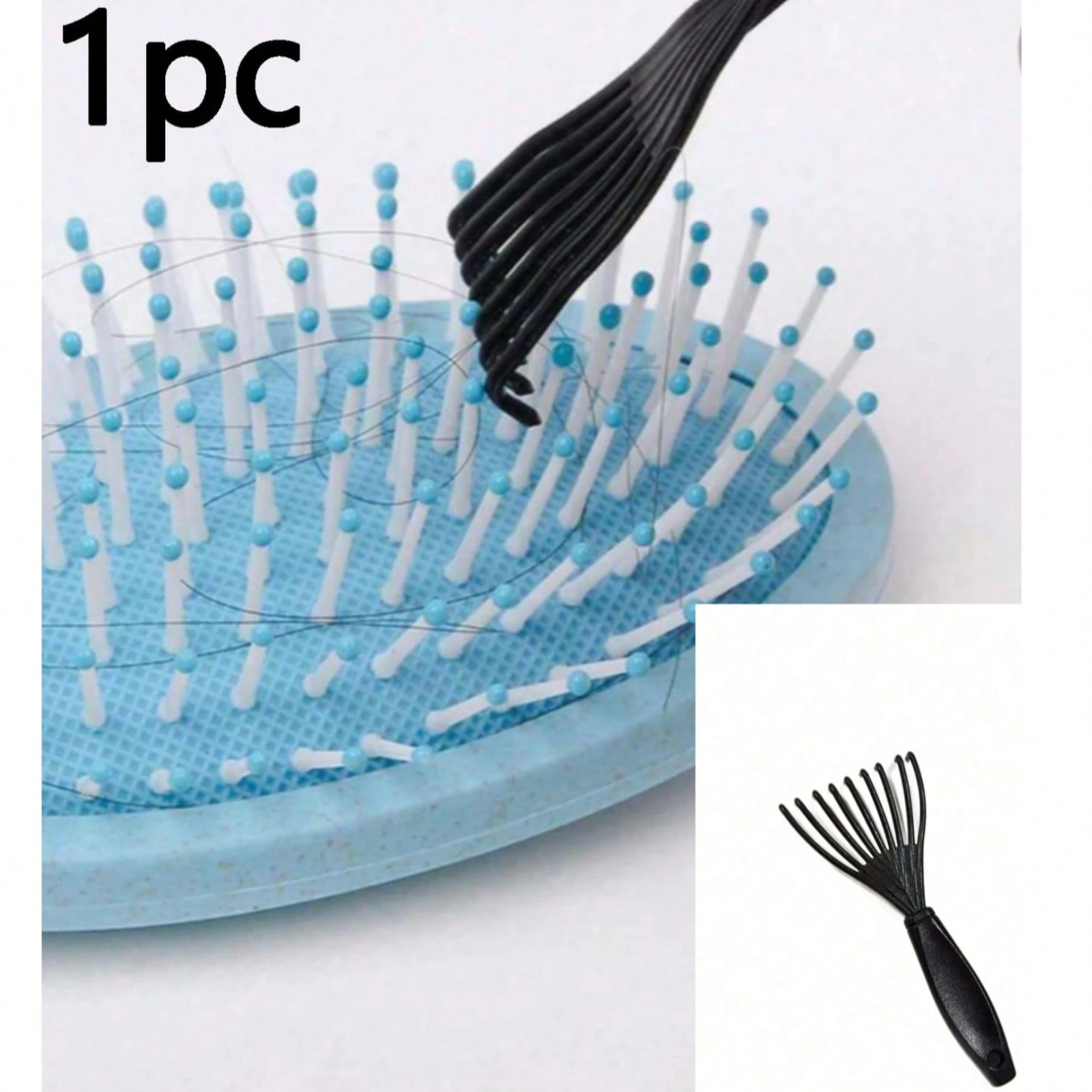 Facial Hair Remover Spring Epilator & Mini Hair Brush Comb Cleaner Rake Tool Set