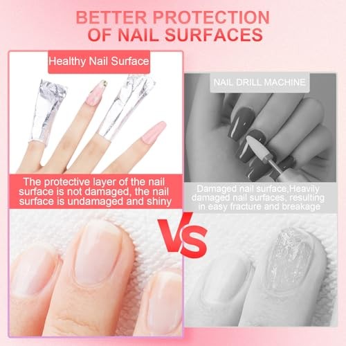 Nail Foil – 300PCS Foil Nail Wraps Gel Nail Polish Remover Foil 300 Piece Set