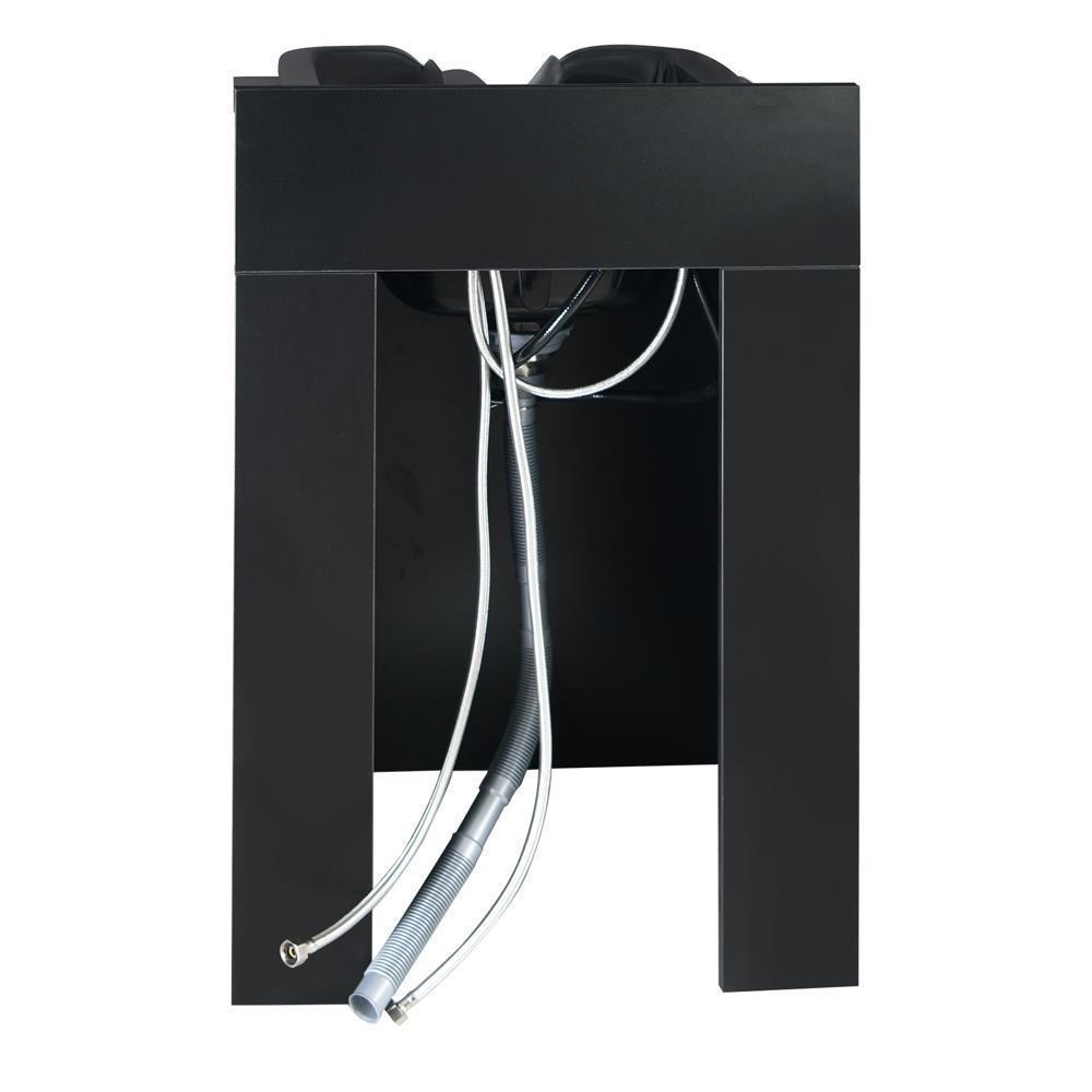 Shampoo Backwash Sink Station with Shampoo Bowl Salon Spa Beauty Barber Cabinet