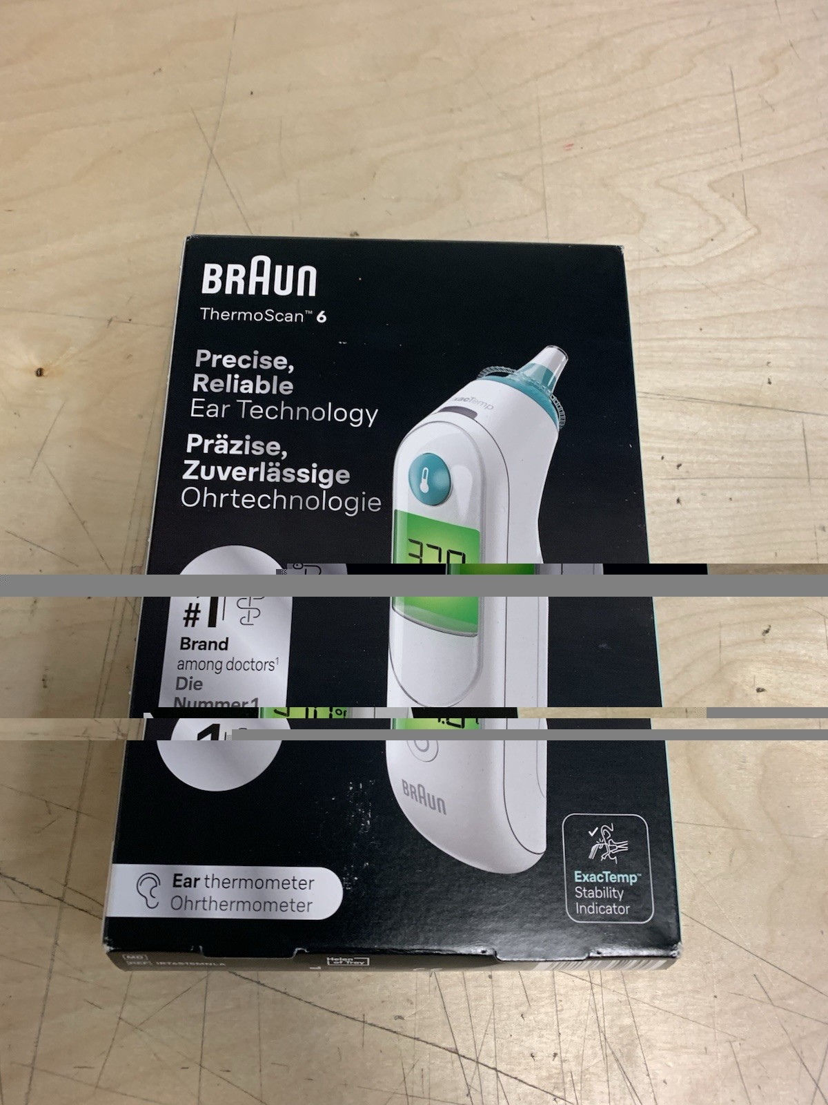 Braun ThermoScan 6 Digital Ear Thermometer White (IRT6515) Unit Only Open Box