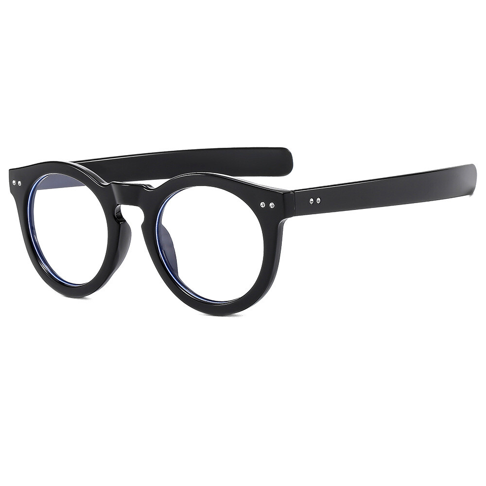 Men Women Round Blue Light Blocking Reading Glasses Fashion Presbyopic Readers