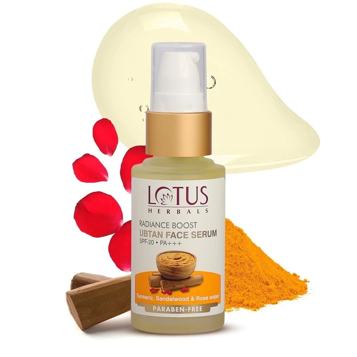 Lotus Herbals Radiance Boost Ubtan Face Serum Spf 20, 30ml
