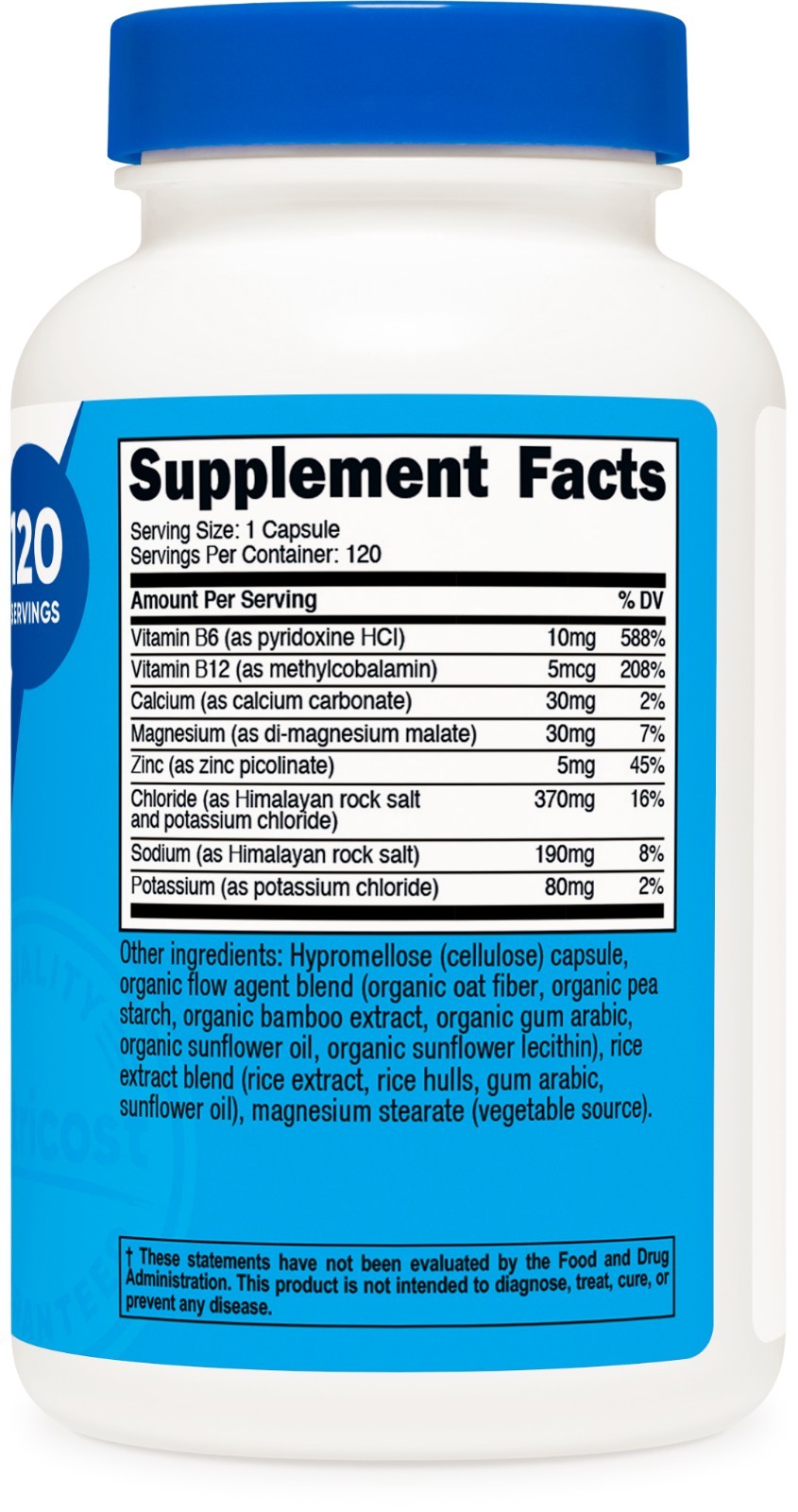 Nutricost Electrolyte Complex (Advanced Hydration with Real Salt®) 120 Capsules