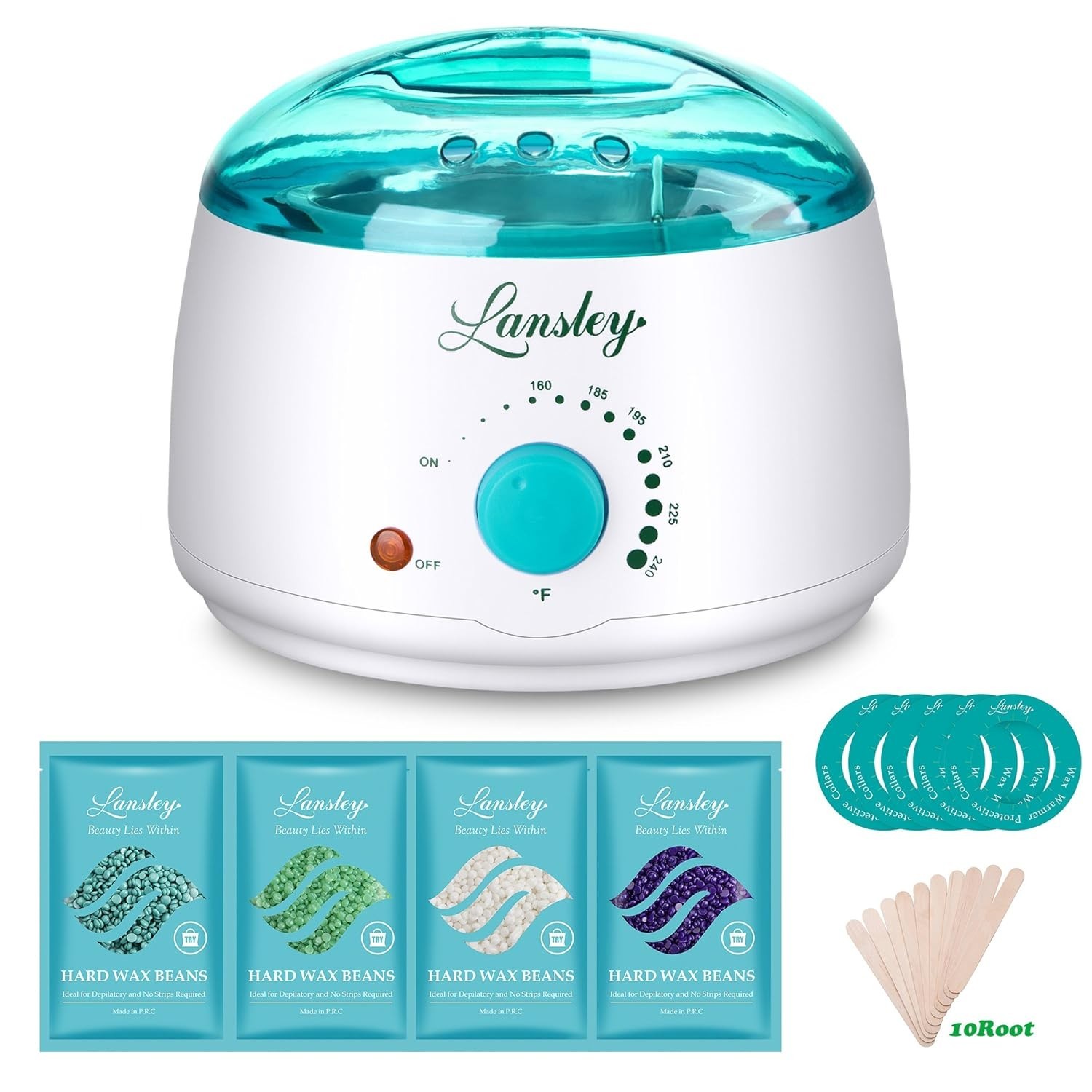 Electric Wax Warmer Kit Hard Wax Beans Hair Removal for Body Face Legs