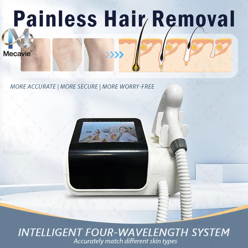 Reservoir-Free Diode Laser Hair Removal 755/808/1064 Painless Home Beauty Device