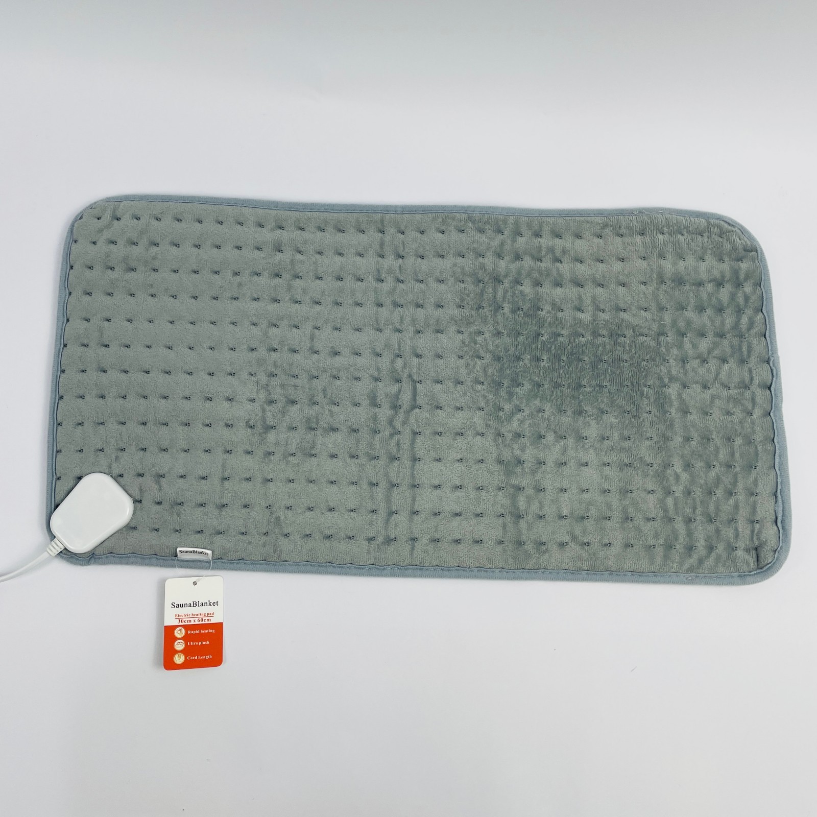 SaunaBlanket Electric Heating Pad, 30cm x 60cm Plush Heating Pad for Household