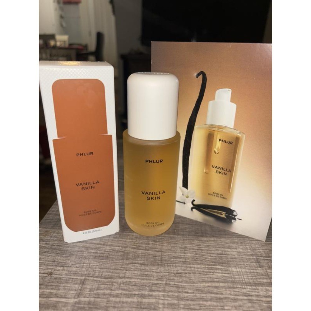 PHLUR NIB 100% Authentic Vanilla Skin Body Oil 4 oz / 118 ml