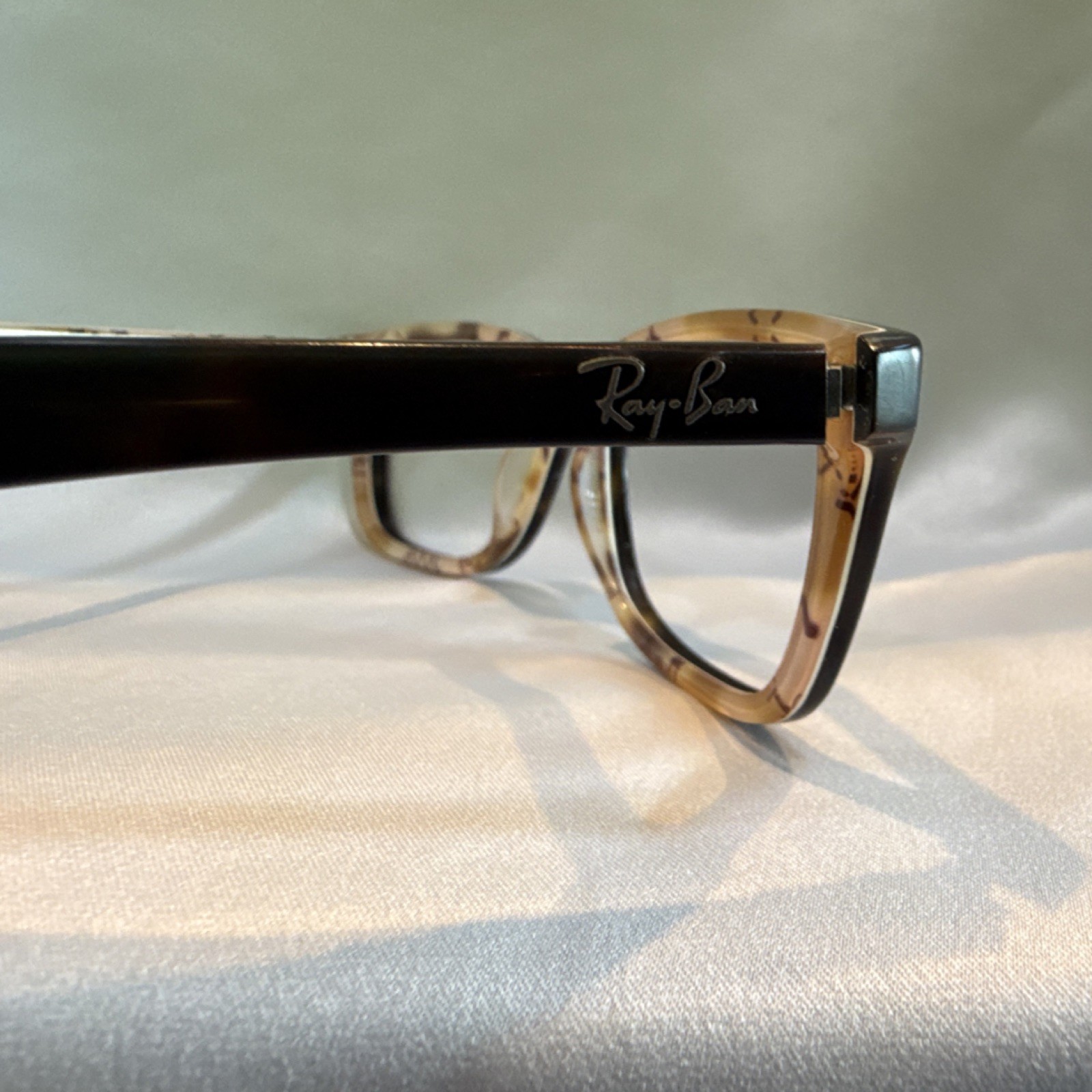 Ray-Ban RB5228 Rectangular Full Rim Plastic Eyeglasses Tortoise 50-17-140