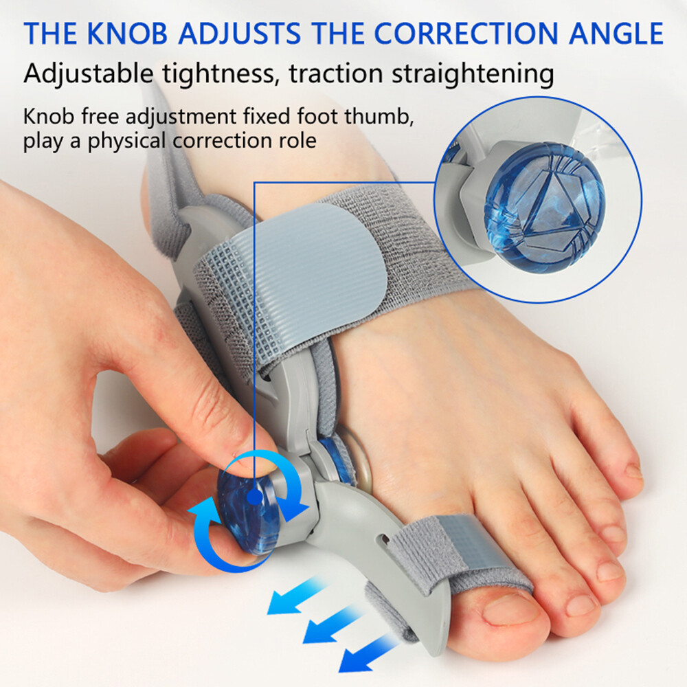 Bunion Fix Toe Valgus Corrector Big Toe Straightener Adjustable for Men & Women