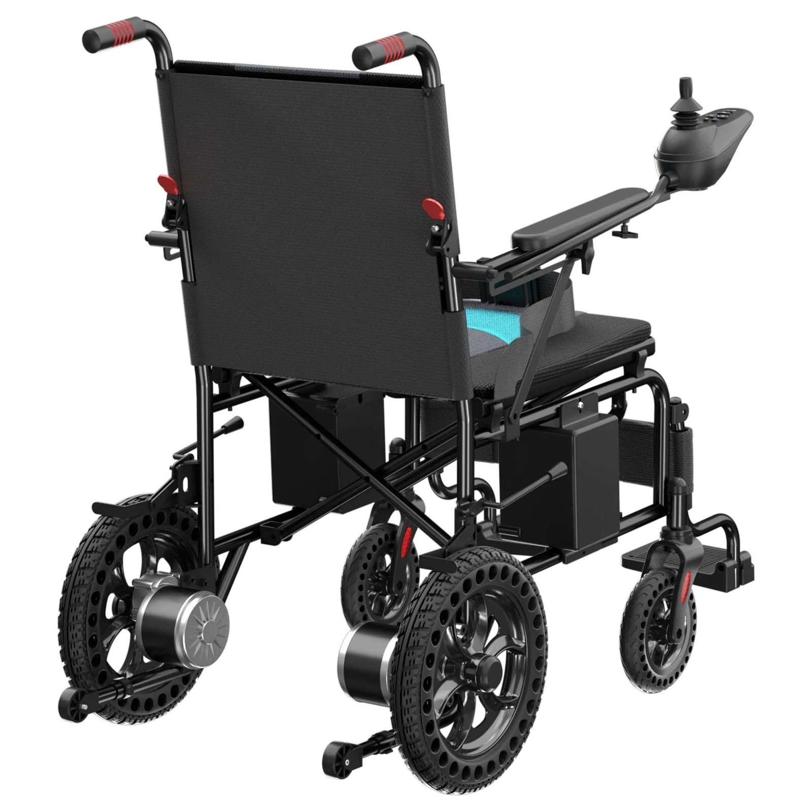 Kerdom Portable Folding Electric Wheelchair Blue