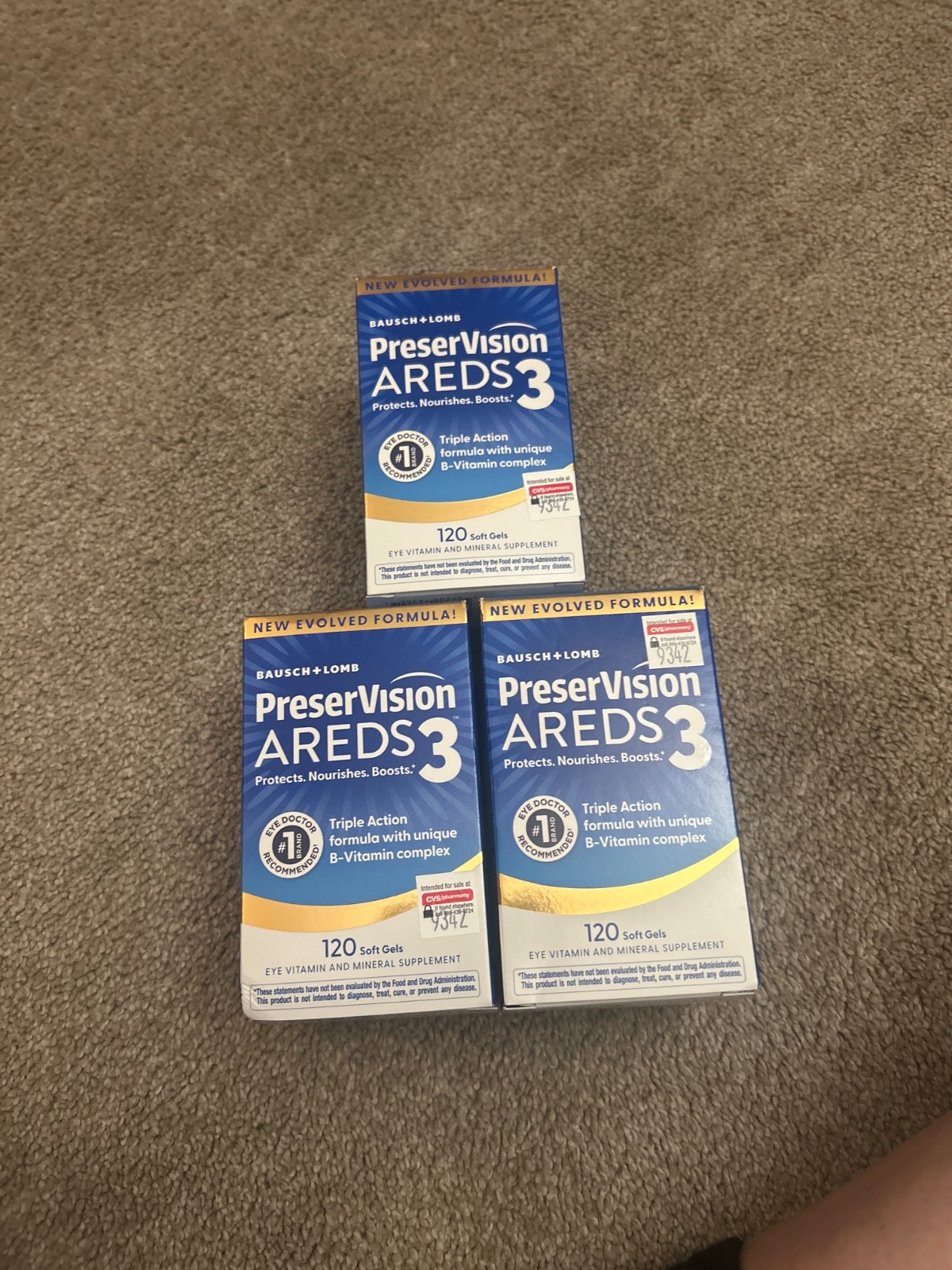 Bausch & Lomb Preservision Areds 3120 Softgels Eye Vitamin & Mineral Supplement