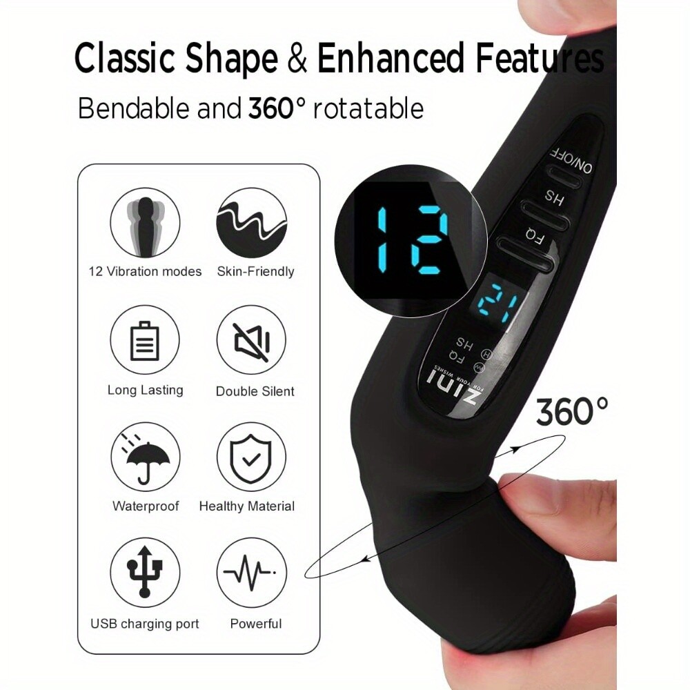 Silent 12-Mode Massager: Women’s Personal Neck & Back Pain Relief Device