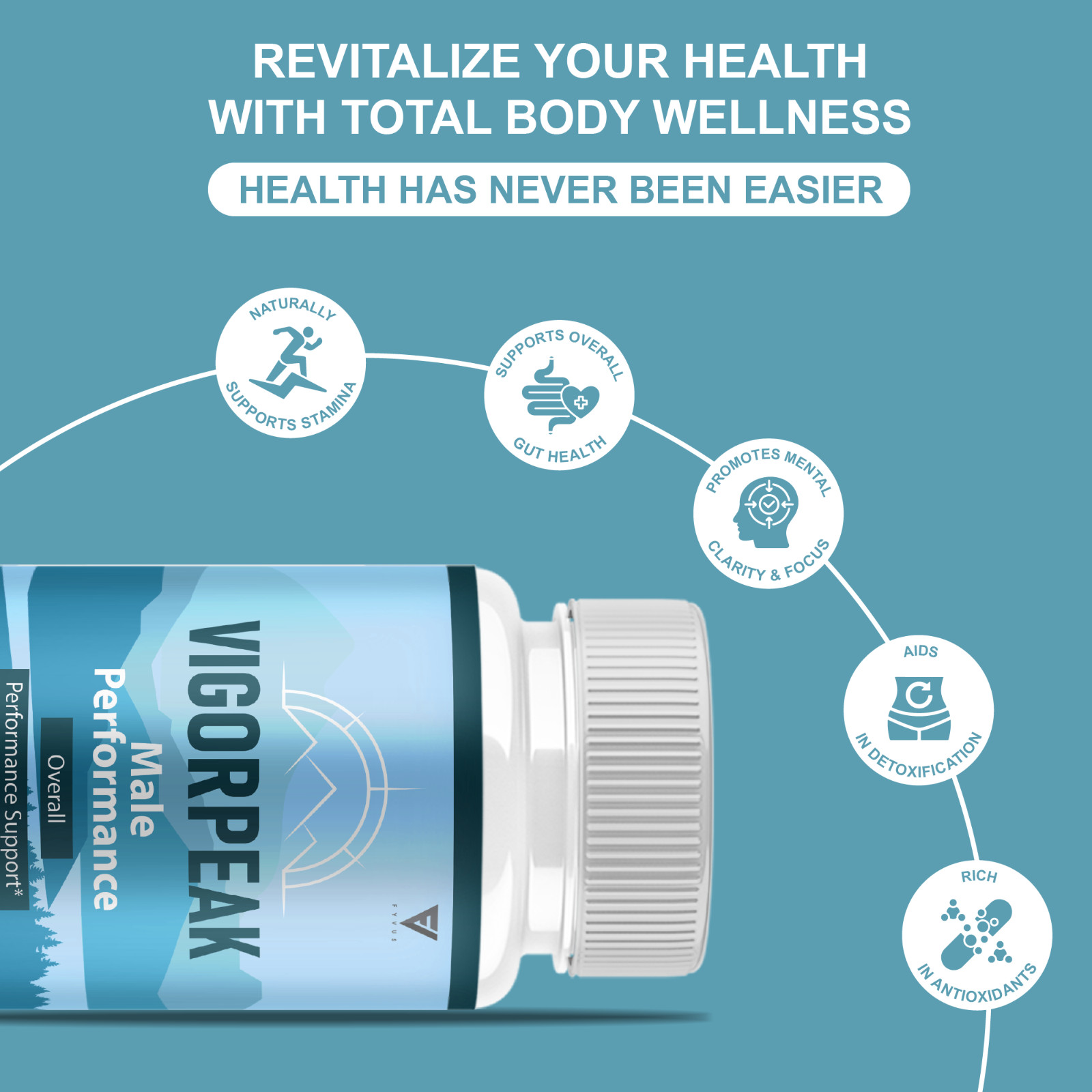 (5 Pack) VigorPeak Advanced Performance, Vigor Peak Daily Support (300 Capsules)