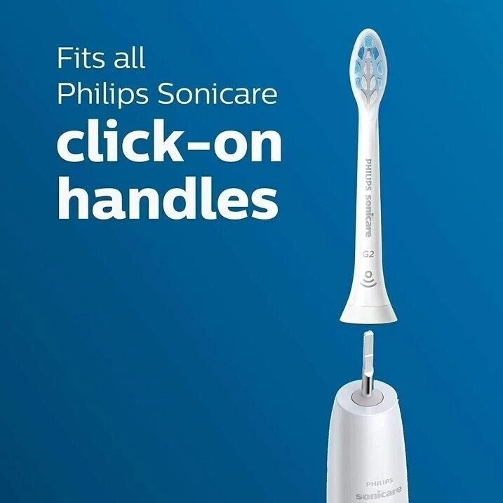 4x G2 Optimal Philips Sonicare Toothbrush Tooth Replacement Heads Hx9034/65