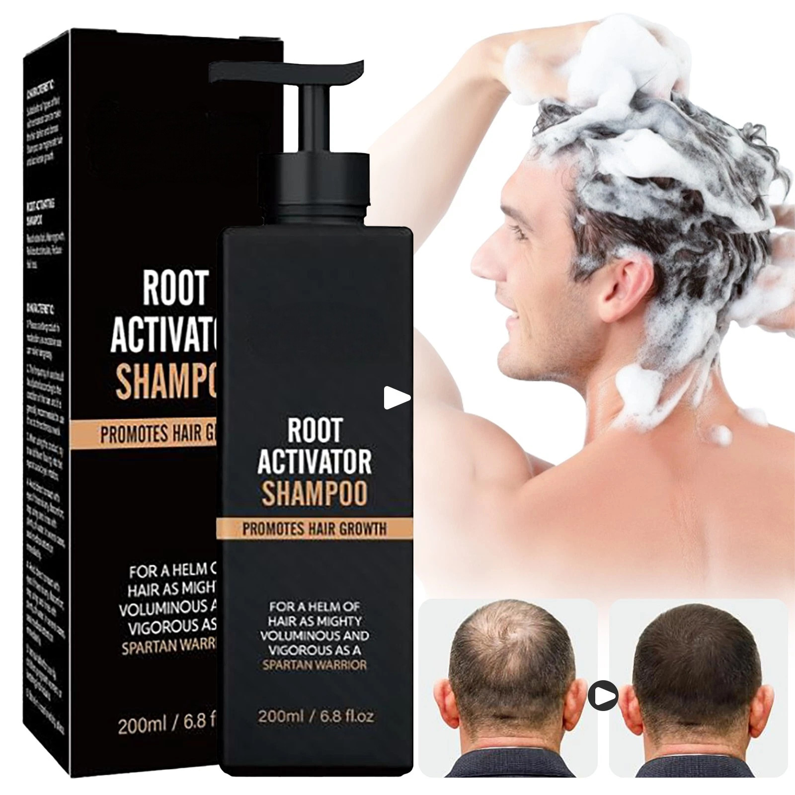 1-3PCS 200ml Root Activator Shampoo SPARTAN Hair Loss Shampoo Root Activator