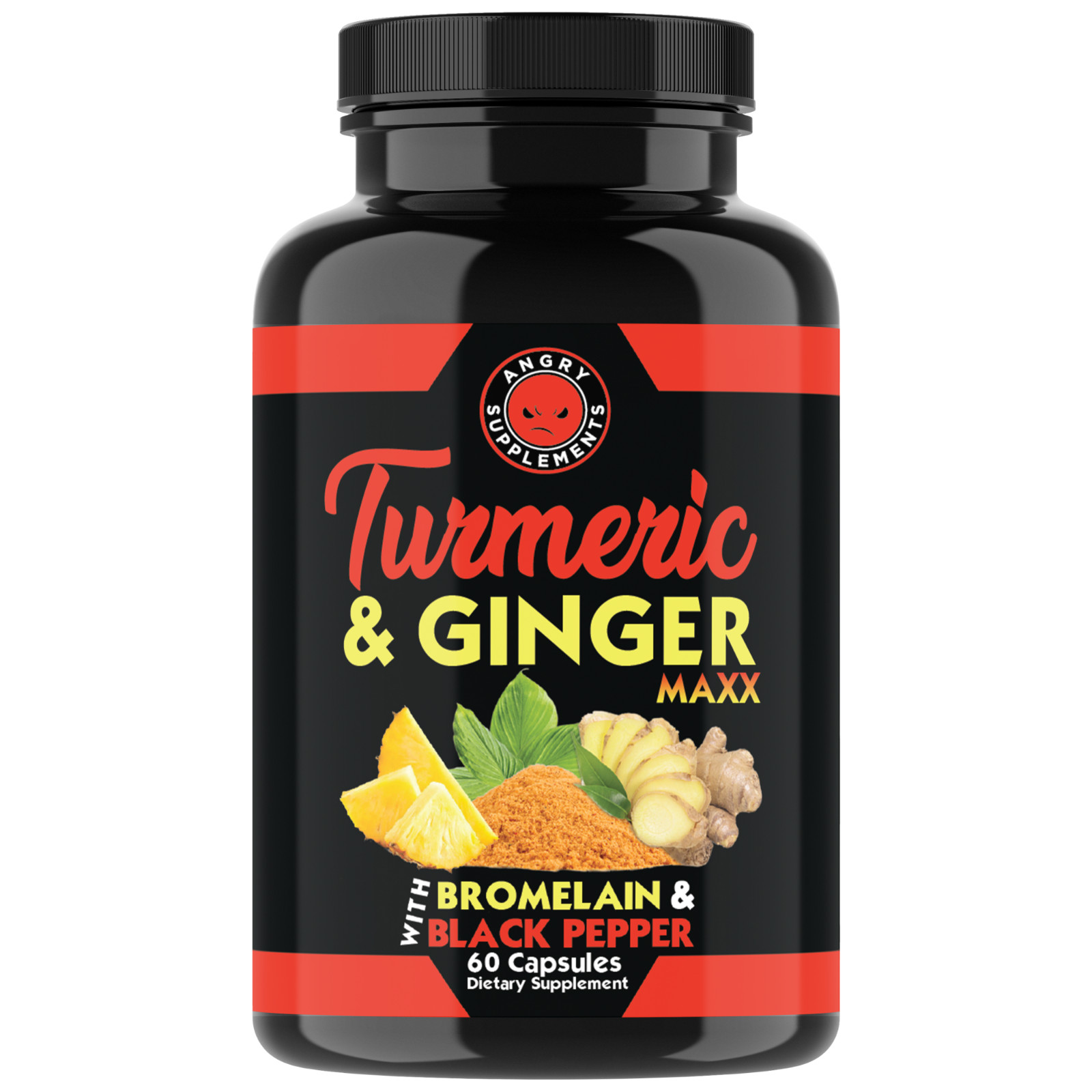 Turmeric Curcumin with Ginger + Black Pepper Joint Pain Maxx Strength Capsules