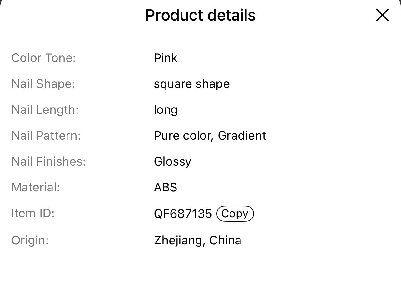 Medium Length Press-On Nails 120pcs Gradient Pink & White Glossy 12 Sizes NEW