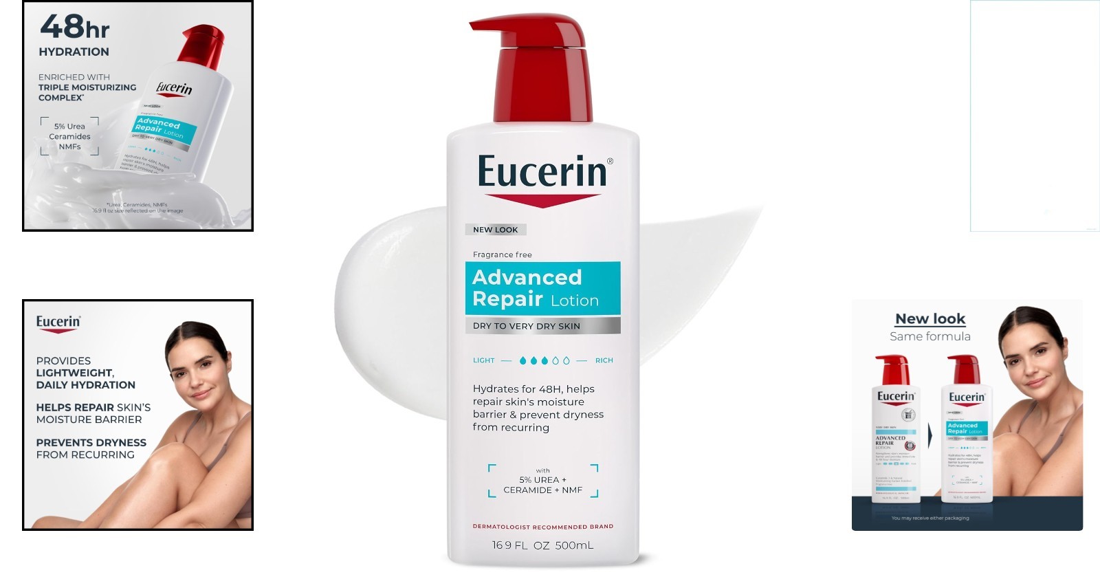 Dermatologist-Recommended Advanced Repair Lotion, 16.9 FL OZ – Fragrance Free
