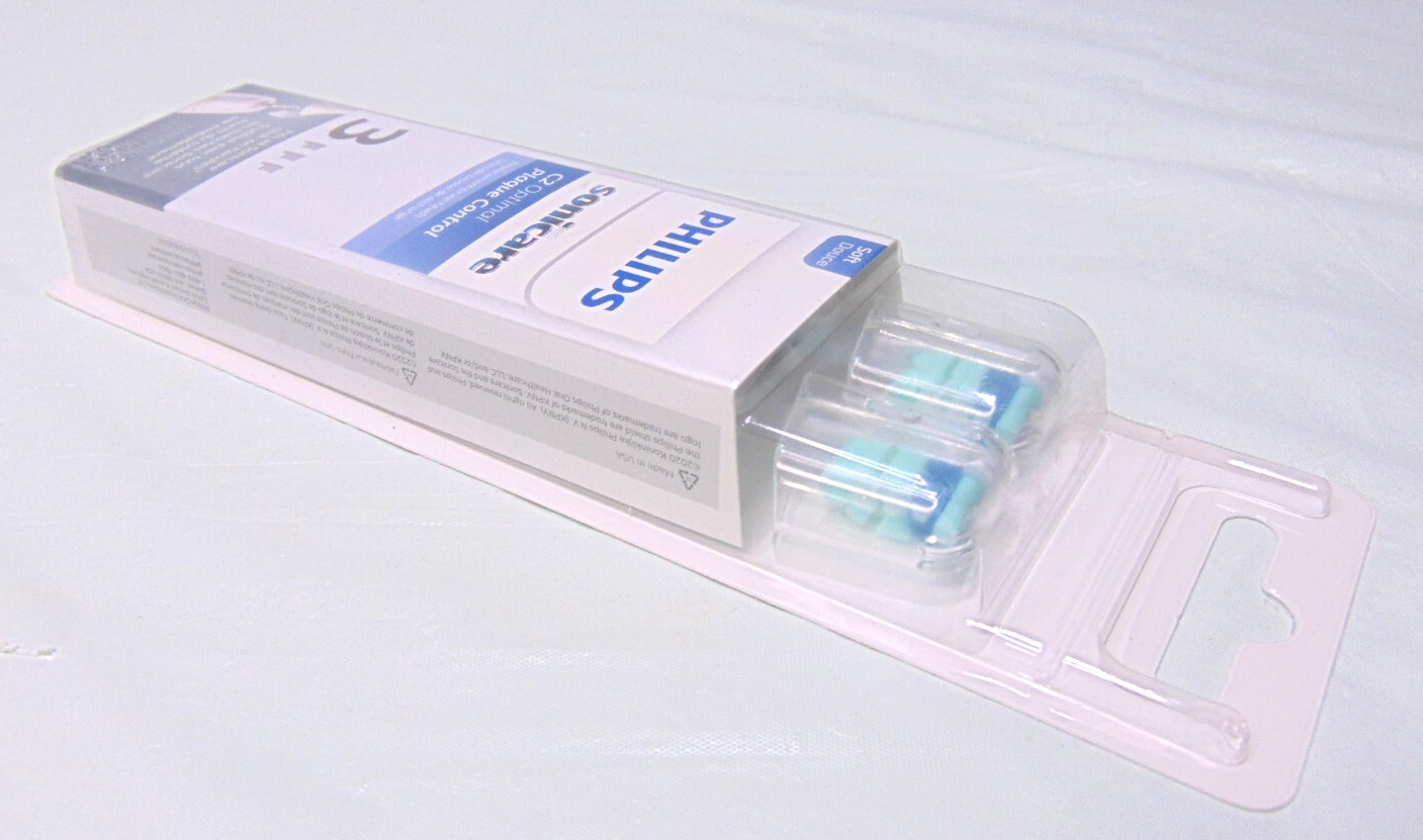 3-pack Philips Sonicare #C2 Plaque Control Brush Heads HX9023/65 Soft