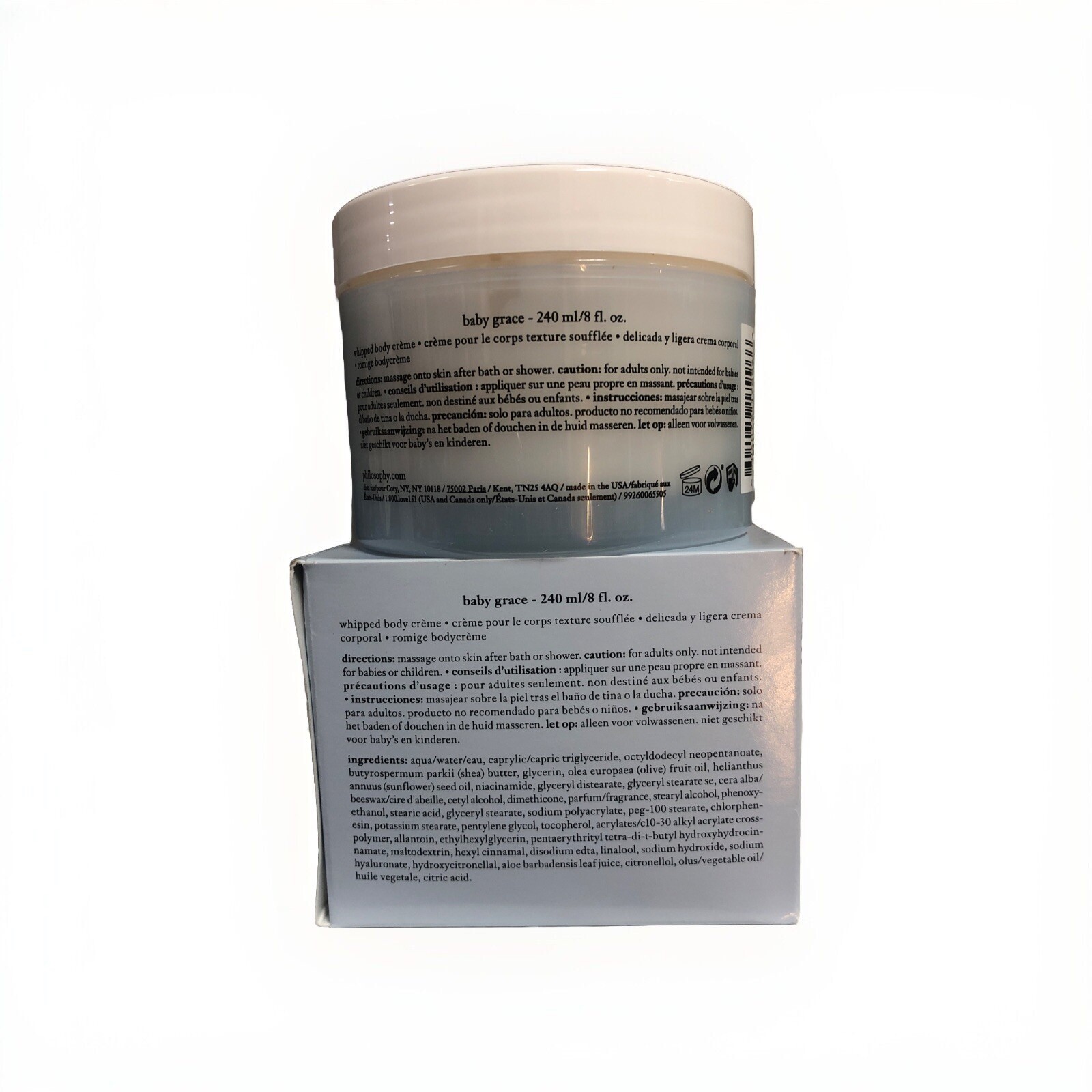 Philosophy Baby Grace Whipped Body Cream 8oz New In Box