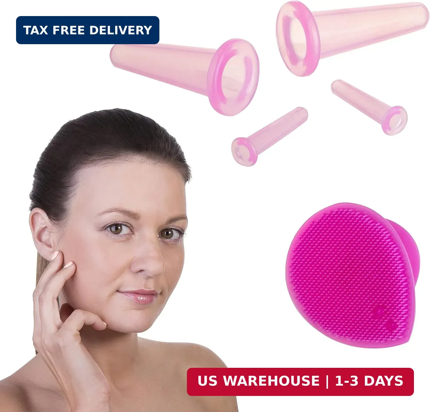 Face Cupping Set – Cupping Therapy Sets – Facial Cupping System – Silicone Massa