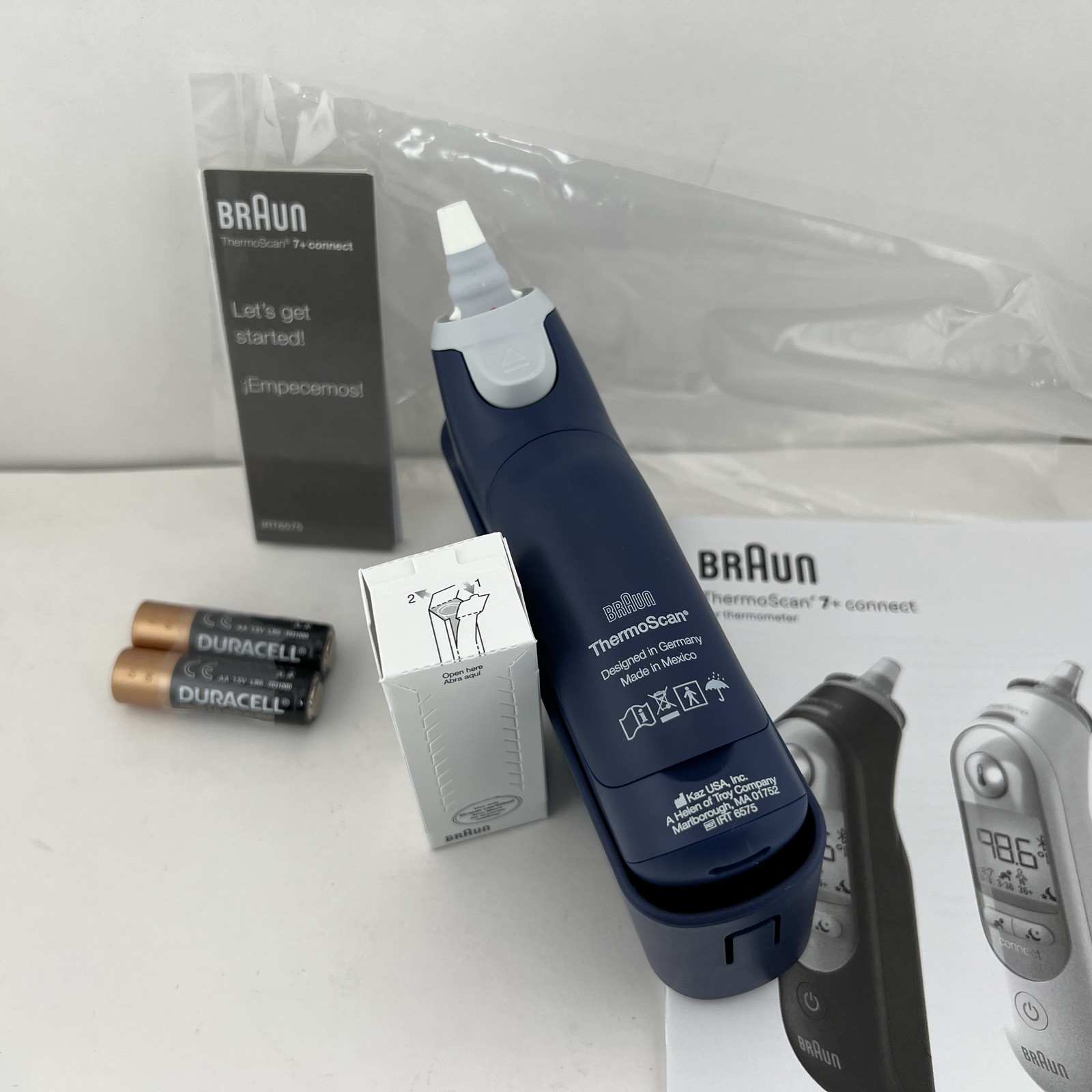 Braun ThermoScan 7+ Connect Digital EAR THERMOMETER + Case, Lens Filters, Batt..