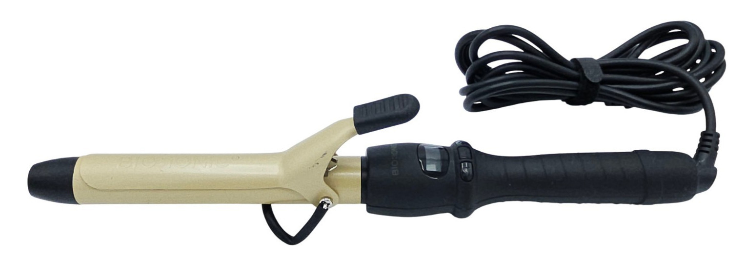 Bio Ionic Gold Pro 24K Gold Barrel Ceramic Curling Iron 1″ Tested Working