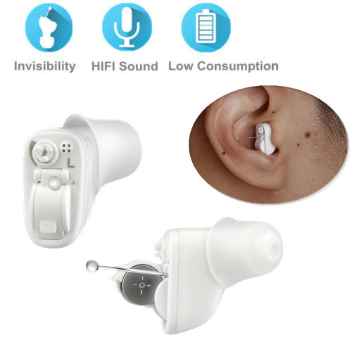 MiNi Hearing Aids Digital Small In Ear Sound Voice Amplifier Enhancer White US