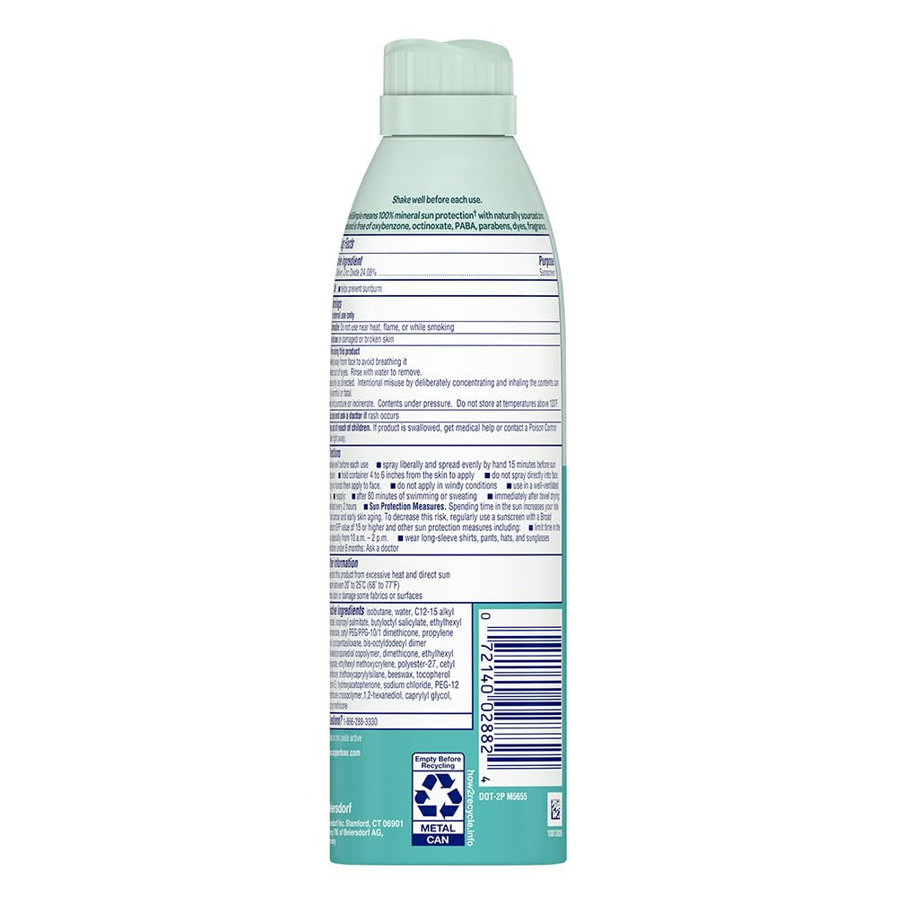 Coppertone Pure and Simple Kids Sunscreen Spray SPF 50, Zinc Oxide Mineral Sunsc